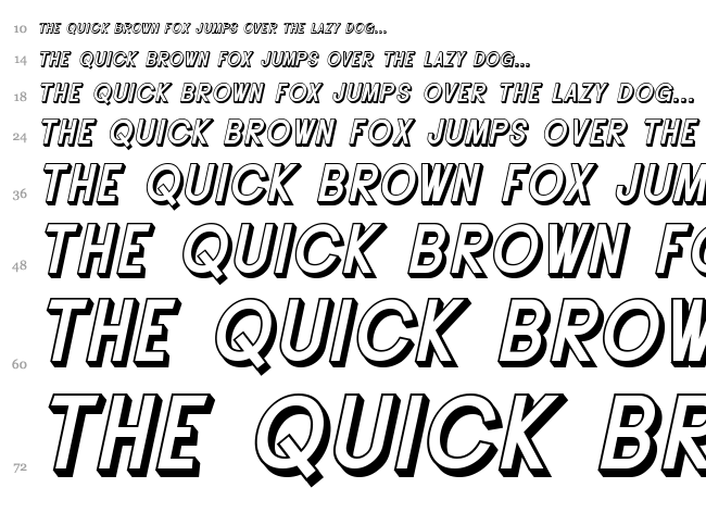 Buttacup font waterfall